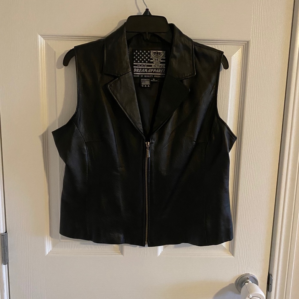 Leather vest